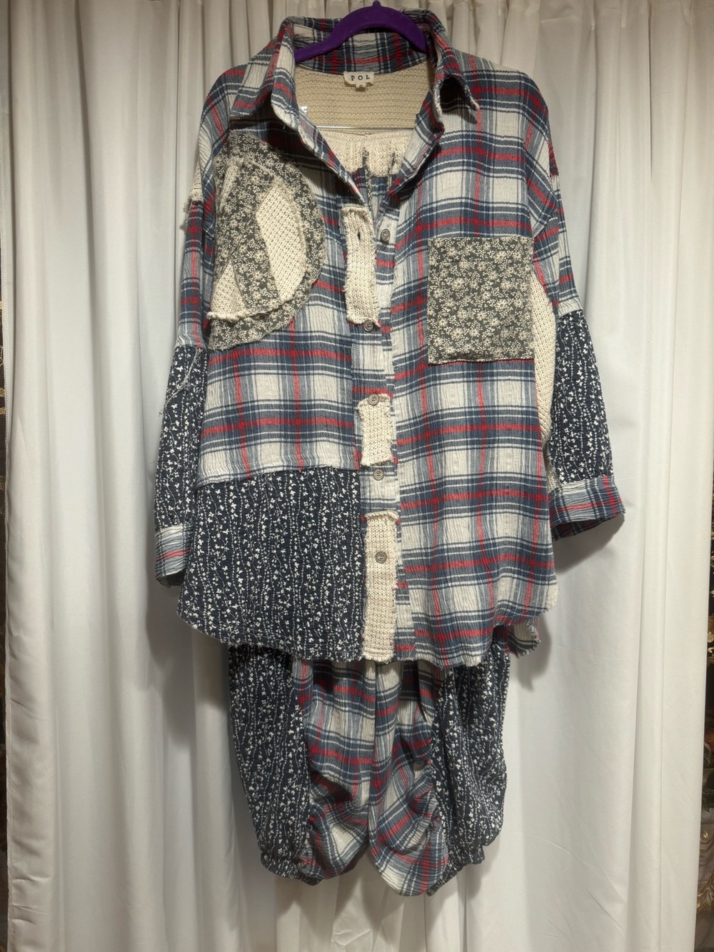 POL Plaid Patchwork Set - Picture 10 of 14
